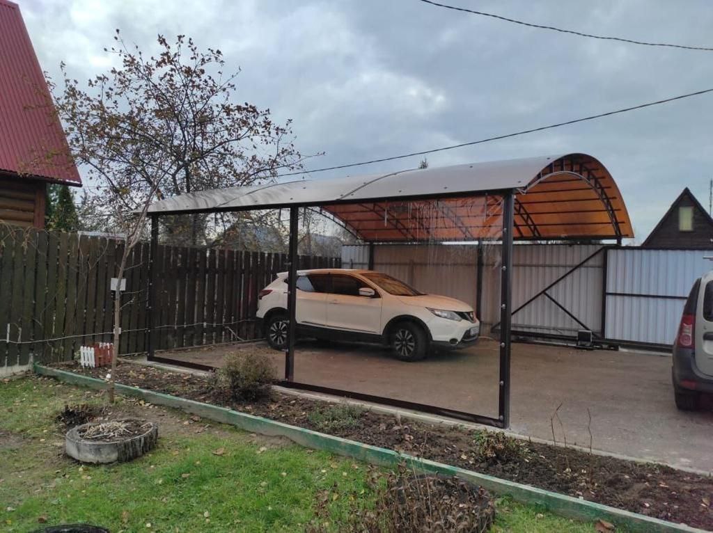Прозрачные шторы ПВХ для навеса под автомобиль в посёлке Быково